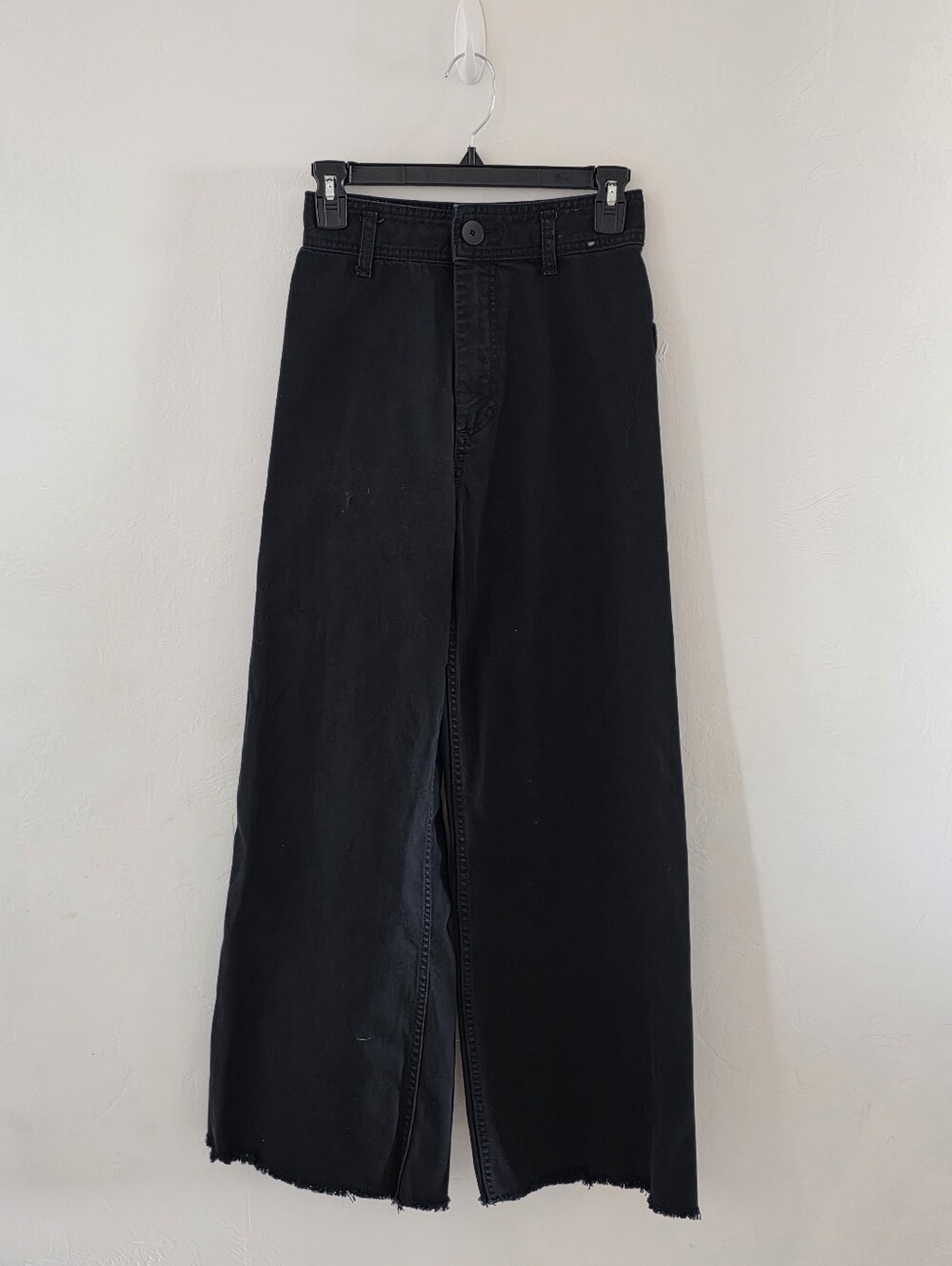 Zara Marine Straight High Waist Jeans - Black (Size 4)